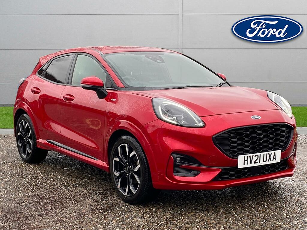 Compare Ford Puma 1.0 Ecoboost Hybrid Mhev 155 St-line X HV21UXA Red