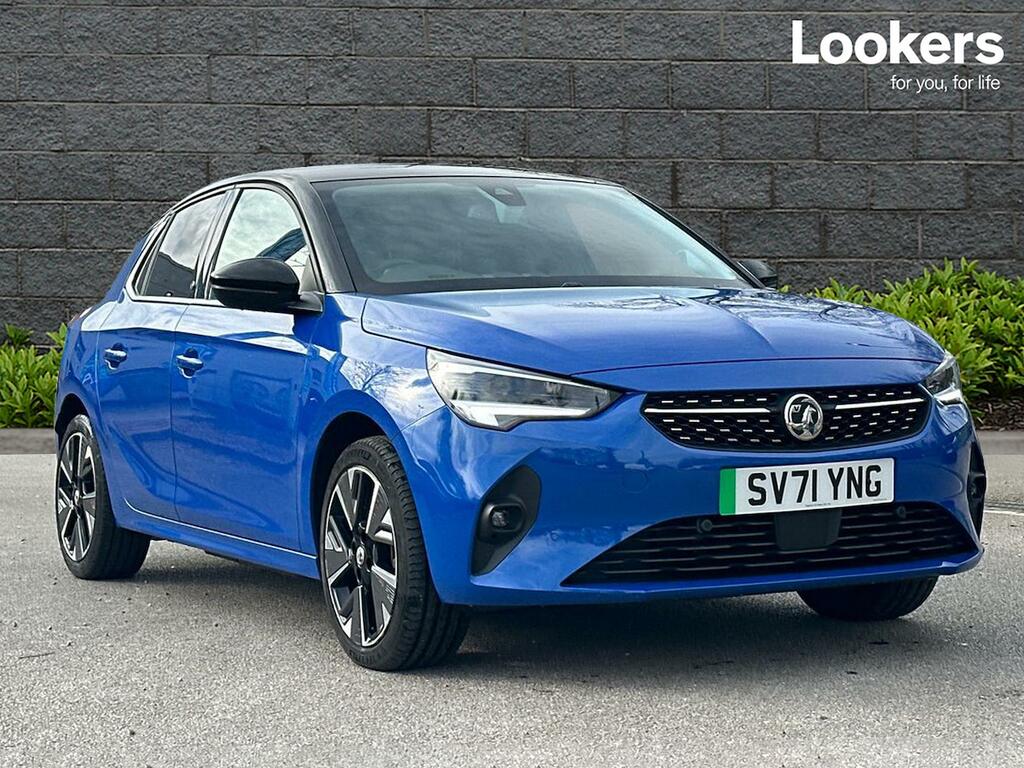 Compare Vauxhall Corsa-e 100Kw Elite Nav Premium 50Kwh 11Kwch SV71YNG Blue
