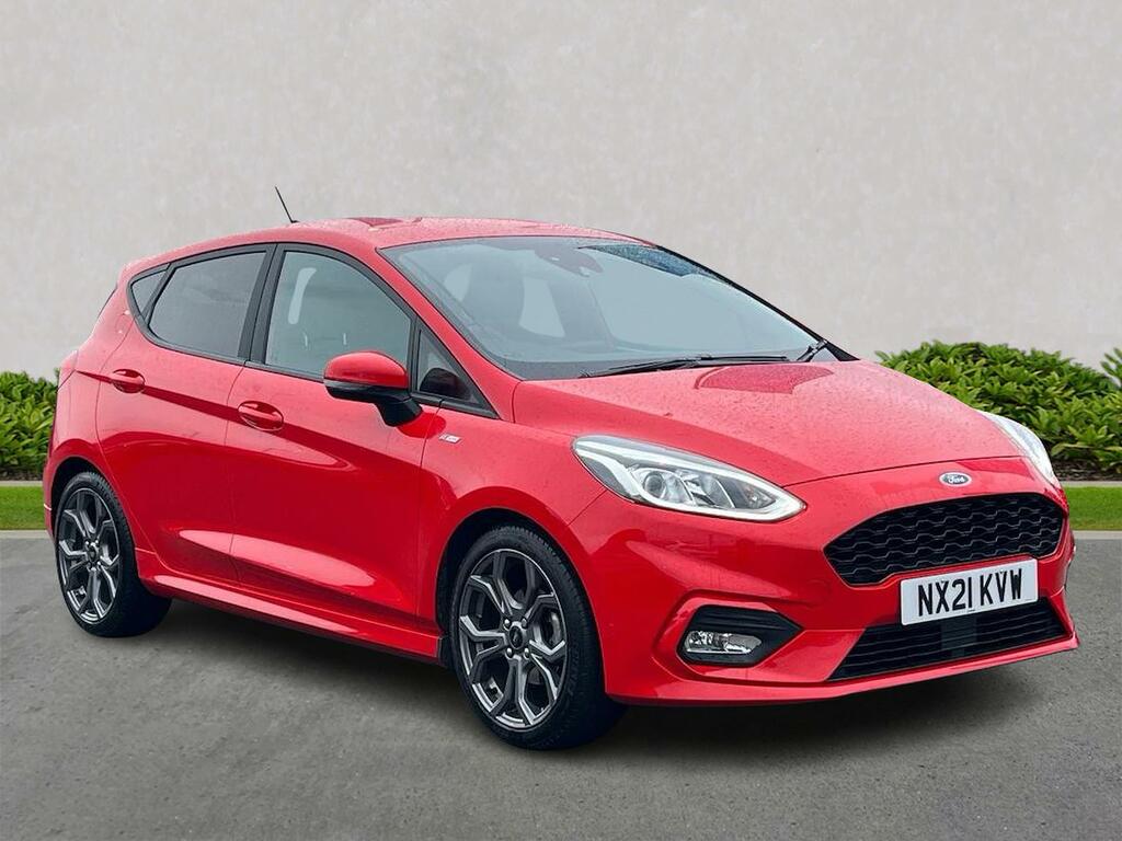 Compare Ford Fiesta 1.0 Ecoboost Hybrid Mhev 125 St-line Edition NX21KVW Red