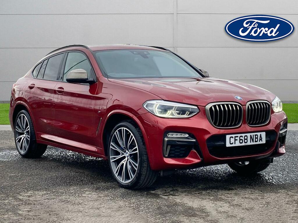 Compare BMW X4 M40d CF68NBA Red