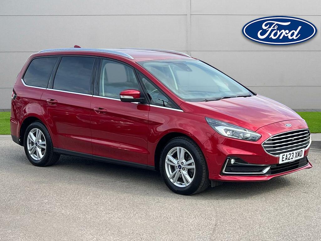 Compare Ford Galaxy 2.5 Fhev 190 Titanium Cvt Lux Pack EA23XMD Red