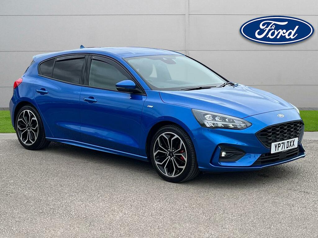 Compare Ford Focus 1.0 Ecoboost Hybrid Mhev 155 St-line X Edition YP71DXX Blue