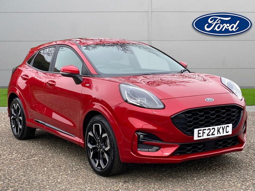 Compare Ford Puma 1.0 Ecoboost Hybrid Mhev St-line X Dct EF22KYC Red