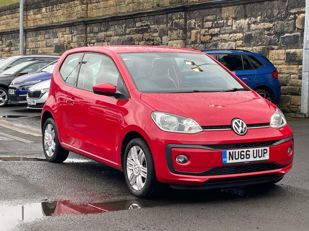 Compare Volkswagen Up 1.0 High Up NU66UUP Red
