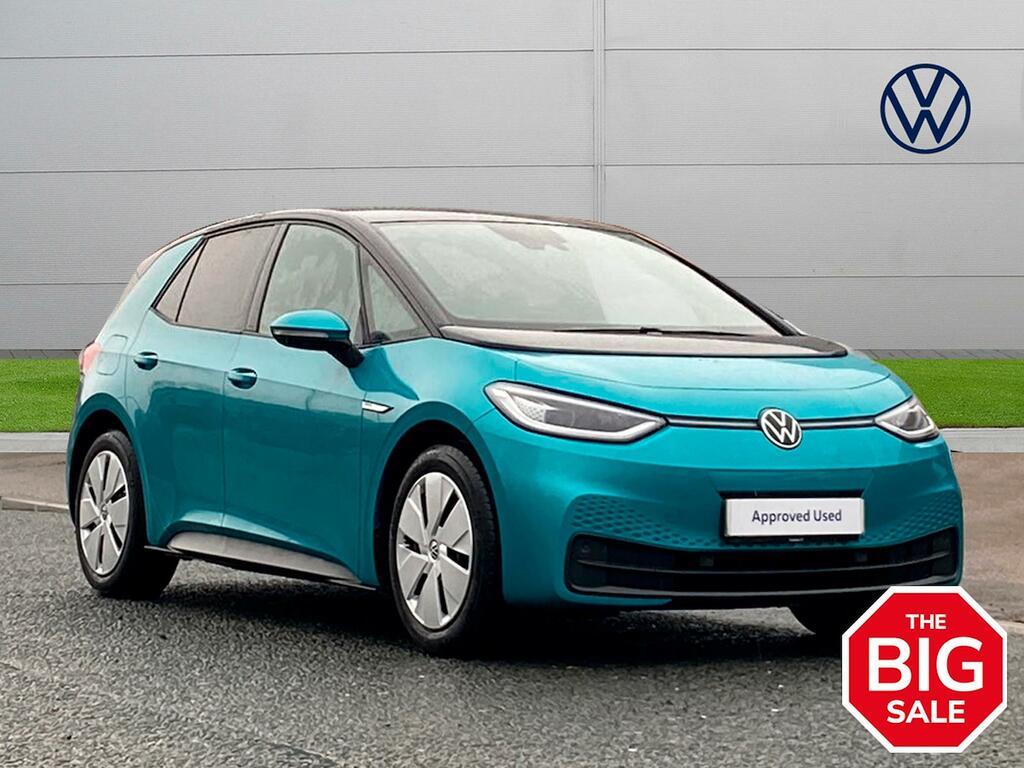 Compare Volkswagen ID.3 150Kw Family Pro Performance 58Kwh VX71XKP Blue