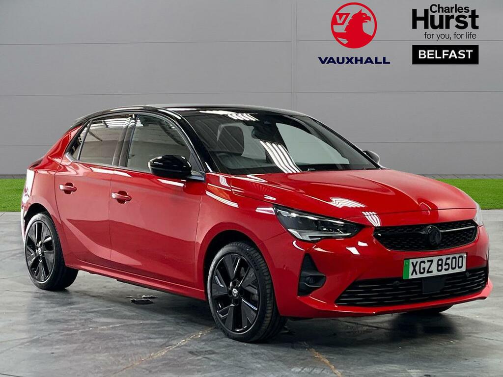 Compare Vauxhall Corsa-e 100Kw Anniversary Edition 50Kwh 11Kwch XGZ8500 Red