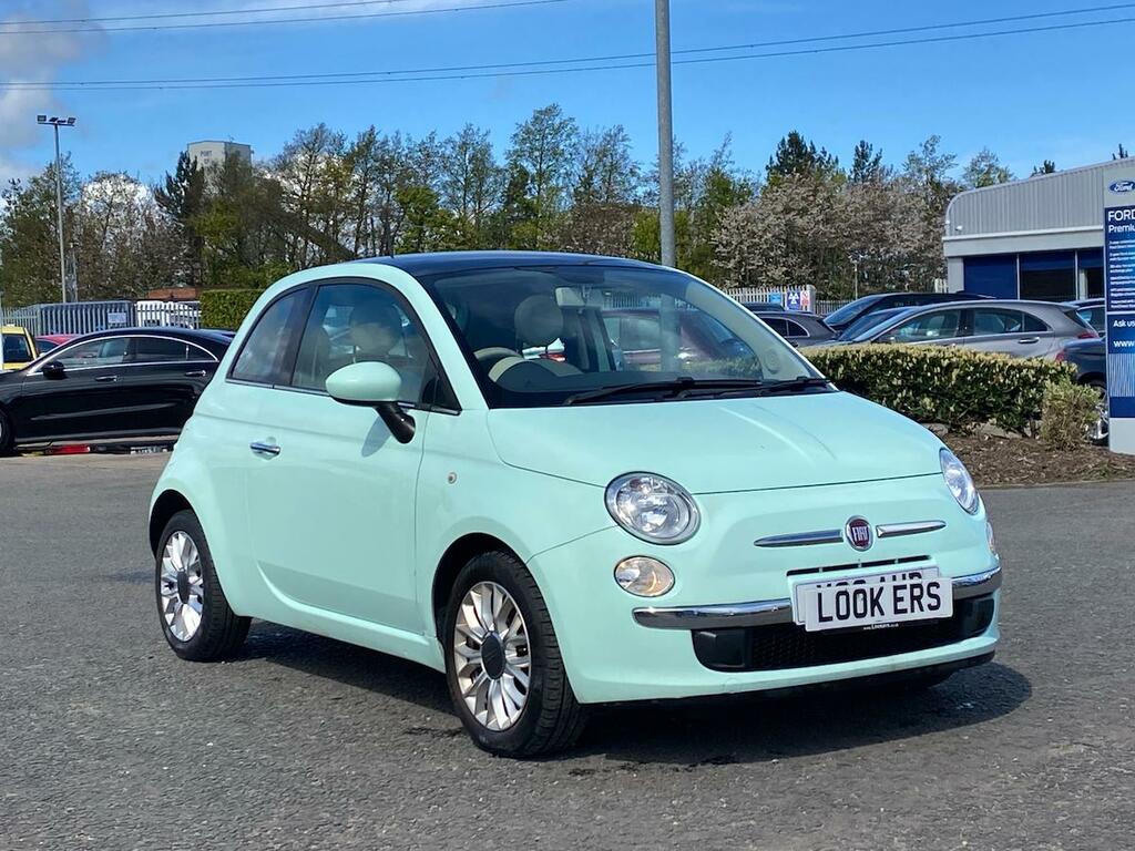 Compare Fiat 500 1.2 Lounge Start Stop NJ15EAA Green
