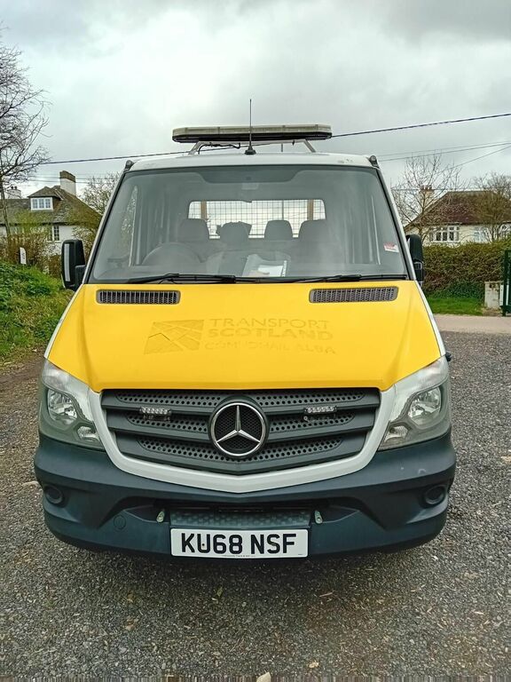 Mercedes-Benz Sprinter Chassis Cab Crew Cab Dropside 201868 White #1