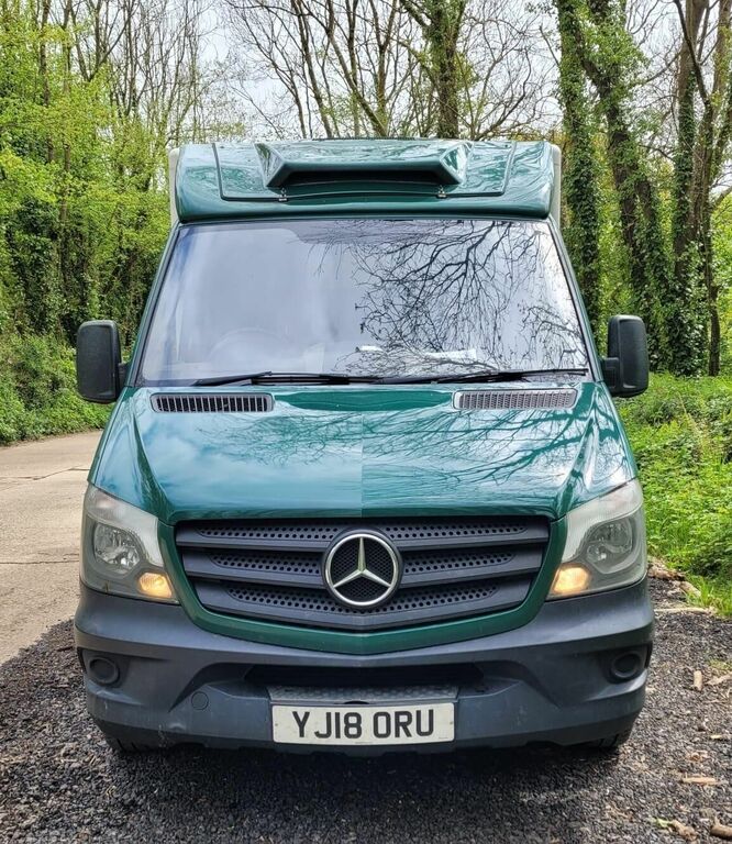 Compare Mercedes-Benz Sprinter Chassis Cab Refrigerated Delivery Van 201818 YJ18ORU Green