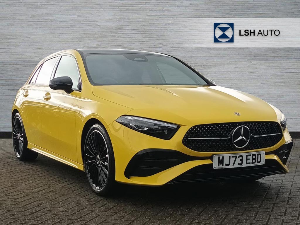 Compare Mercedes-Benz A Class A200 Exclusive Launch Edition MJ73EBD Yellow
