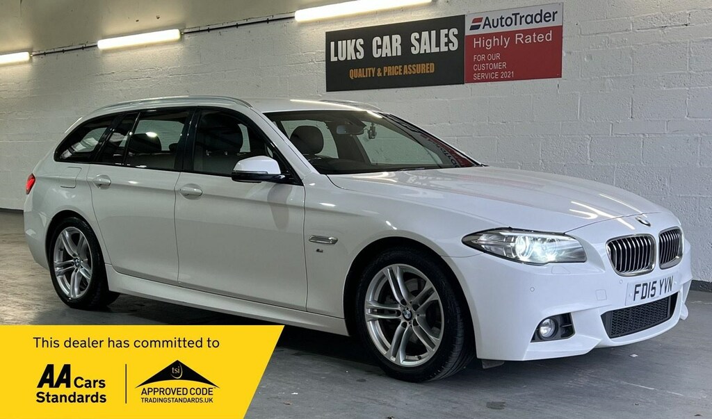Compare BMW 5 Series 2.0 520D M Sport Touring Euro 6 Ss FD15YVN White