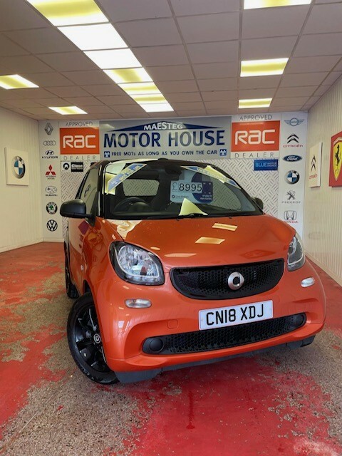 Smart Fortwo Cabrio Passion Convertibleonly 30166 Miles Free Mots Black #1
