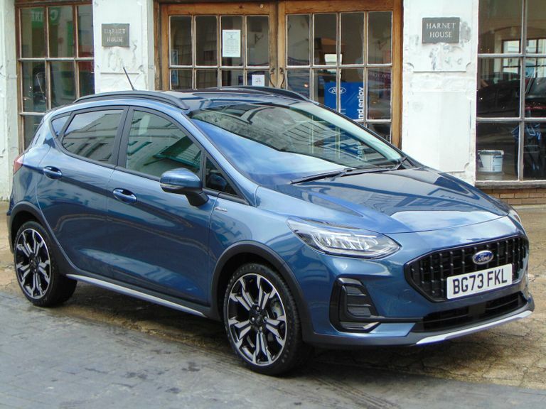 Compare Ford Fiesta 1.0 Ecoboost Hbd Mhev 125 Active X BG73FKL Blue