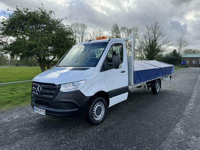 Compare Mercedes-Benz Sprinter 2.0 315Cdi Lwb 3.5T. 5M 17Ft Dropside With Cover KN70FFS White