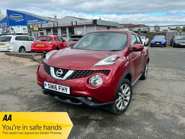 Compare Nissan Juke 1.6 Tekna Xtronic 117 Bhp SN16FHY Red