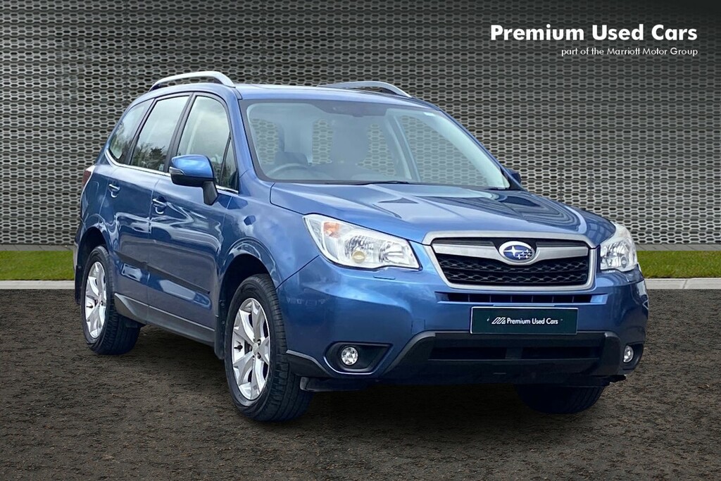 Compare Subaru Forester 2.0 Xe Premium Lineartronic VA64MMJ Blue