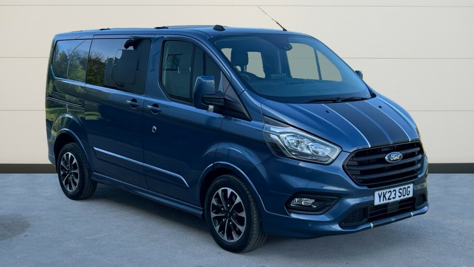 Compare Ford Transit Custom Ford 320 L1 Die 2.0 Ecoblue 170Ps Low Roof Dcab S YK23SOG Blue