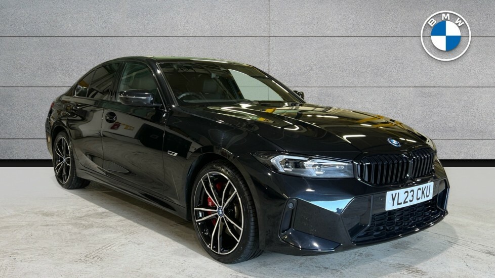 Compare BMW 3 Series 330E M Sport YL23CKU Black