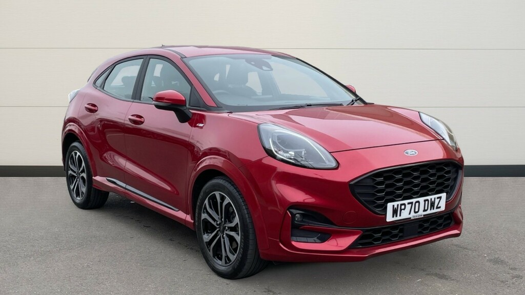 Compare Ford Puma Ford Hatchback 1.0 Ecoboost Hybrid Mhev 155 St-lin WP70DWZ Red