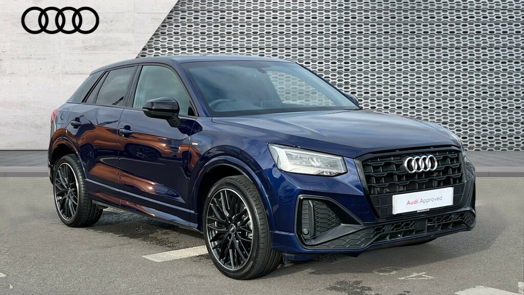 Compare Audi Q2 Audi Estate 35 Tfsi Black Edition S Tronic KN23VRE Blue