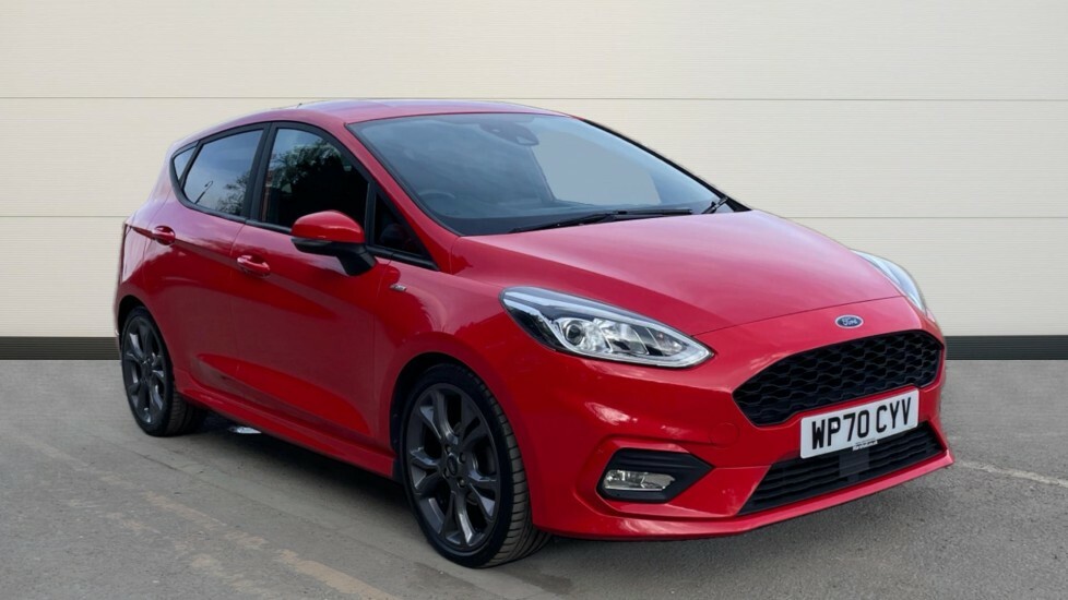 Compare Ford Fiesta Ford Hatchback 1.0 Ecoboost Hybrid Mhev 155 St-lin WP70CYV Red