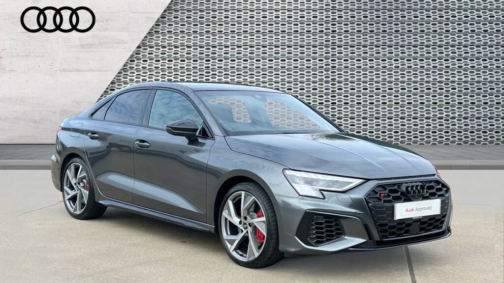 Compare Audi A3 Audi S3 Saloon Black Edition Tfsi 310 Ps S Tronic RK24NNX Grey