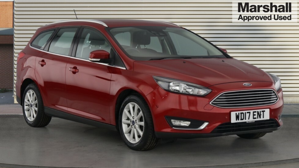 Compare Ford Focus Ford Estate 1.0 Ecoboost 125 Titanium WD17ENT Red