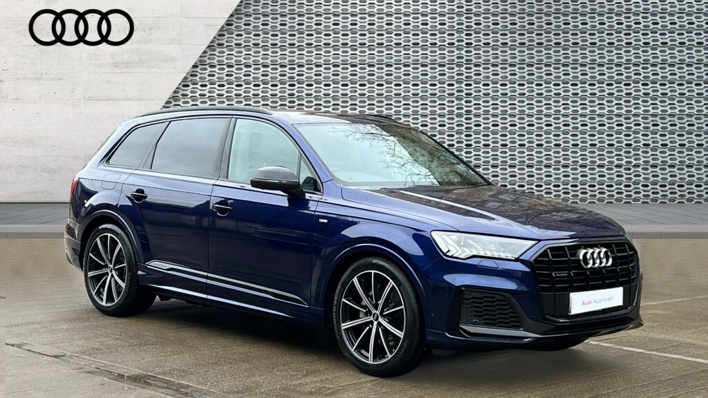 Compare Audi Q7 Audi Estate 55 Tfsi Quattro Black Edition Tipt LY73XAM Blue