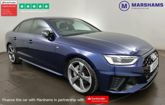 Compare Audi A4 2.0 Tfsi S Line Black Edition Mhev 202 Bhp LS71XFT Blue