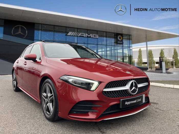 Compare Mercedes-Benz A Class A200 Amg Line Premium Plus LG71XTH Red