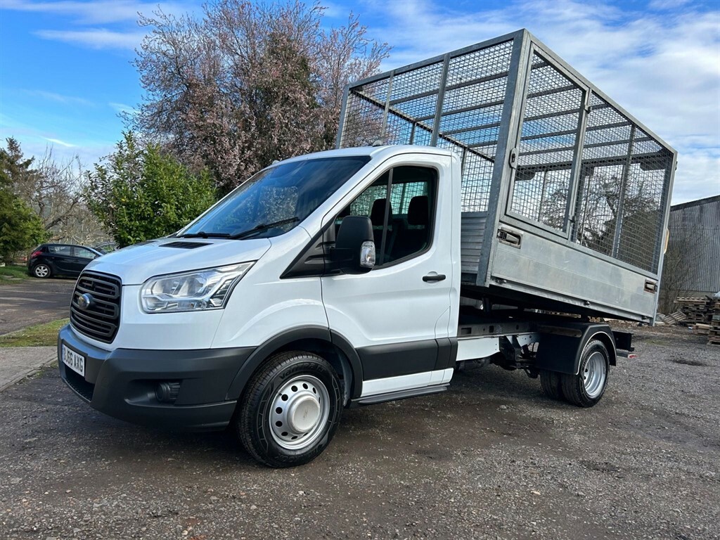 Compare Ford Transit Custom 2.2L 2.2Tdci 125Psi Caged Tipper Trw BJ66AXG White
