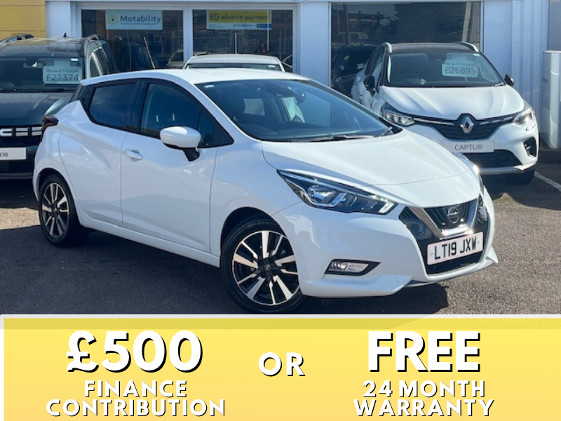 Compare Nissan Micra 0.9 Ig-t N-connecta LT19JXW White