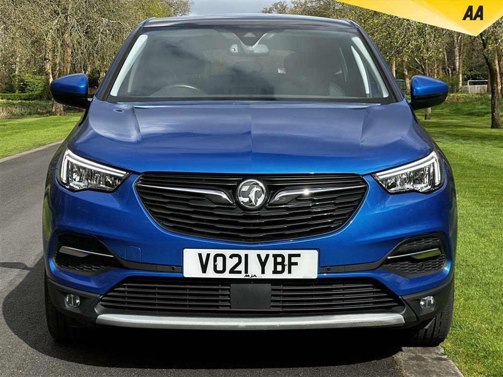 Compare Vauxhall Grandland X 1.2 Turbo Elite Nav VO21YBF Blue