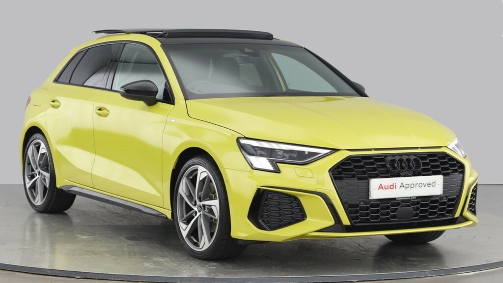 Compare Audi A3 Black Edition 35 Tfsi 150 Ps S Tronic WM73HVJ Yellow