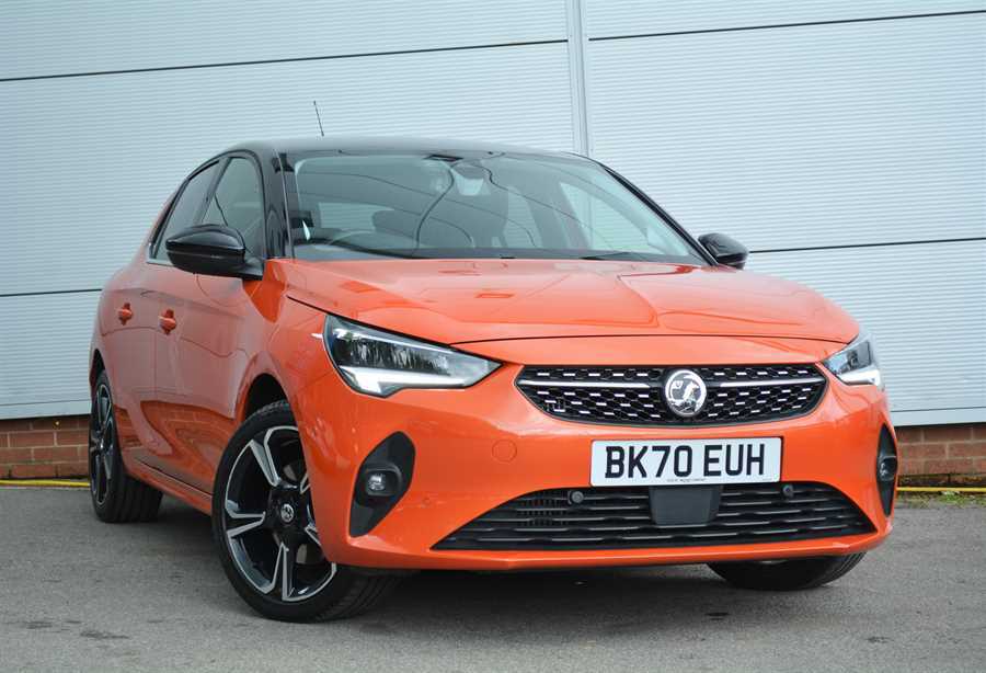 Compare Vauxhall Corsa Turbo Elite Nav Premium Hatchback BK70EUH Orange