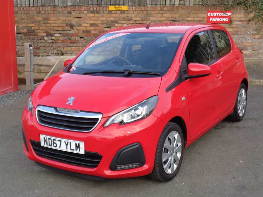 Compare Peugeot 108 Active Hatchback ND67YLM Red