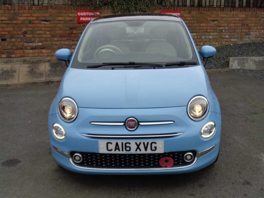 Compare Fiat 500 Lounge Hatchback CA16XVG Blue