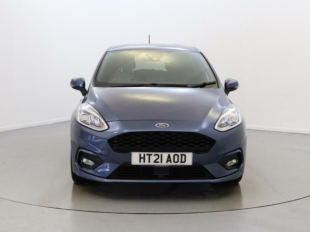 Compare Ford Fiesta 1.0 Ecoboost Hybrid Mhev 155 St-line X Edition HT21AOD Blue