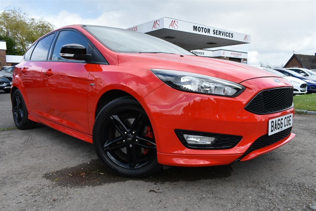 Compare Ford Focus Zetec S Red Edition BA66CGE Red