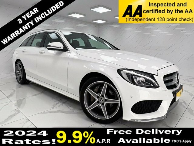 Compare Mercedes-Benz C Class C200 D Amg Line VN17FNO White