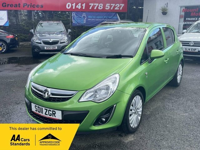 Compare Vauxhall Corsa 1.2L Excite 83 Bhp SD11ZGR Green