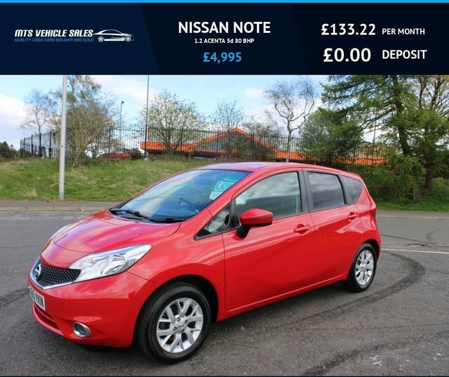 Compare Nissan Note 1.2 Acenta 2015,Bluetooth,air Con,cruise,60mpg,20 DS03RJS Red