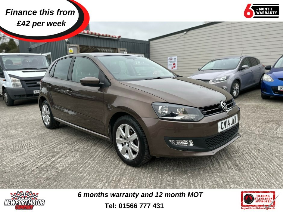 Compare Volkswagen Polo 1.2 60 Match Edition CV14JWY Brown