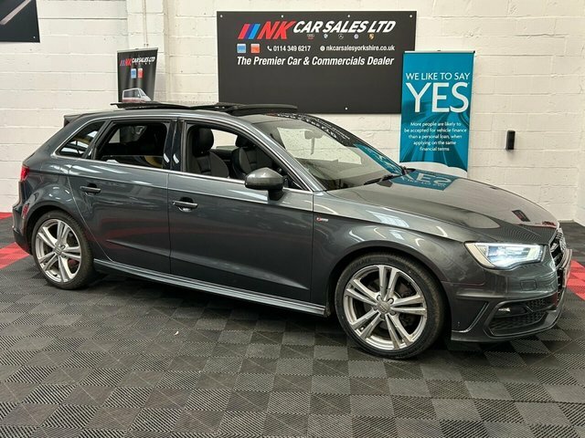 Compare Audi A3 2.0 Sportback Tdi S Line 184 Bhp Opening Pan Ro HG15ZGH Grey