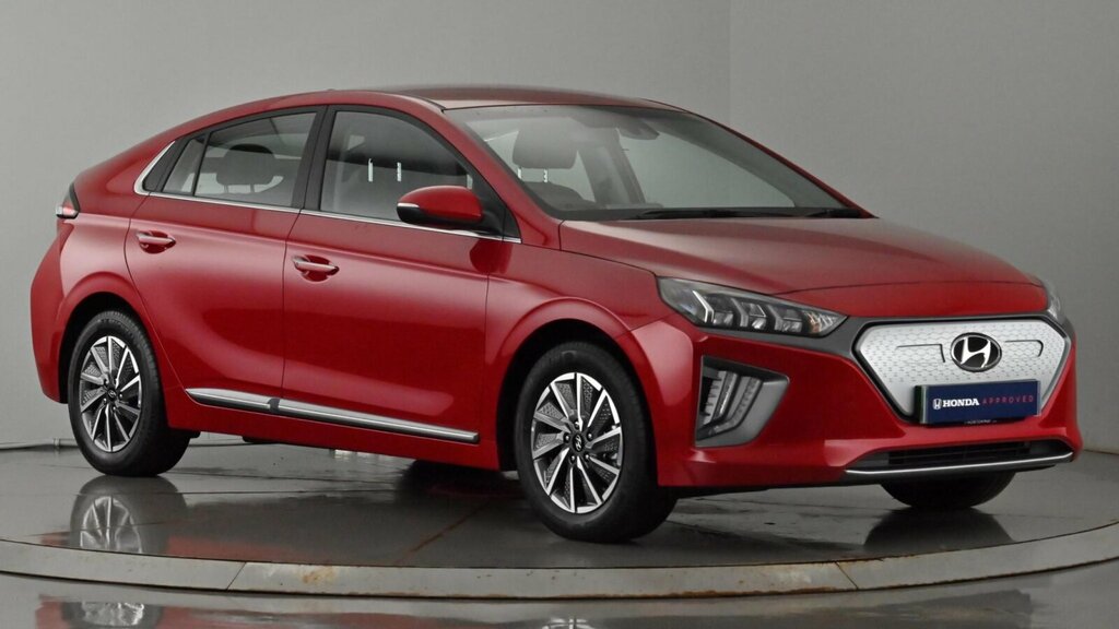 Compare Hyundai Ioniq 38.3Kwh Premium Hatchback 136 P KO21LVN Red