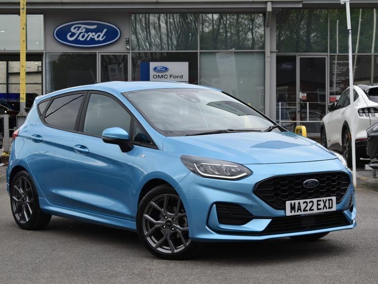 Compare Ford Fiesta 1.0 Ecoboost Hybrid Mhev 125 St-line MA22EXD Blue