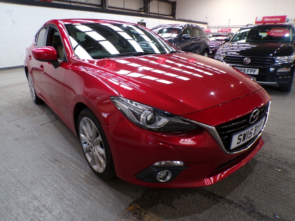 Compare Mazda 3 2.0 Sport Nav SW15BYP Red