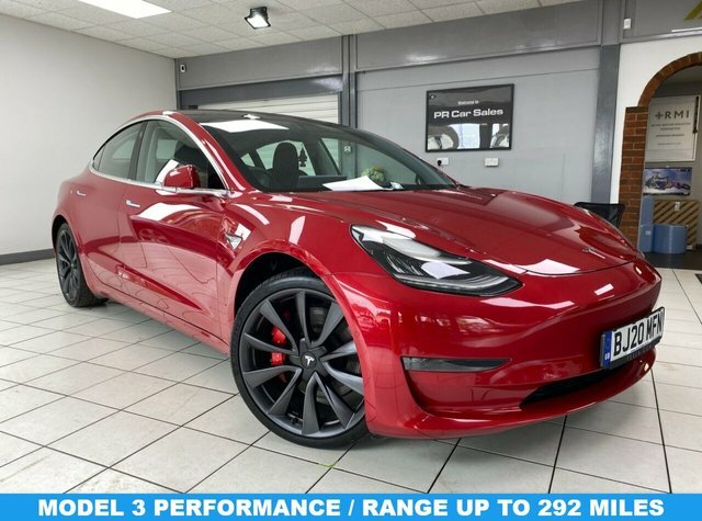 Compare Tesla Model 3 Performance Awd 483 BJ20MFN Red