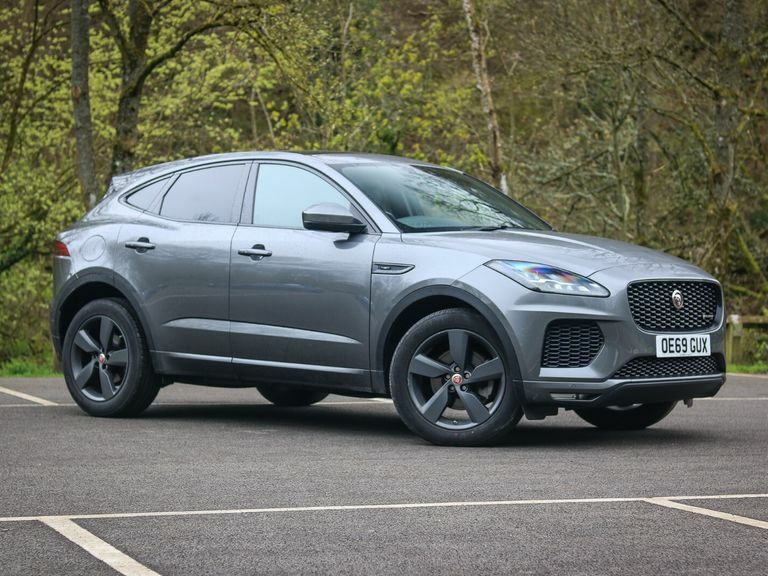Compare Jaguar E-Pace 2.0D Chequered Flag Edition OE69GUX Grey