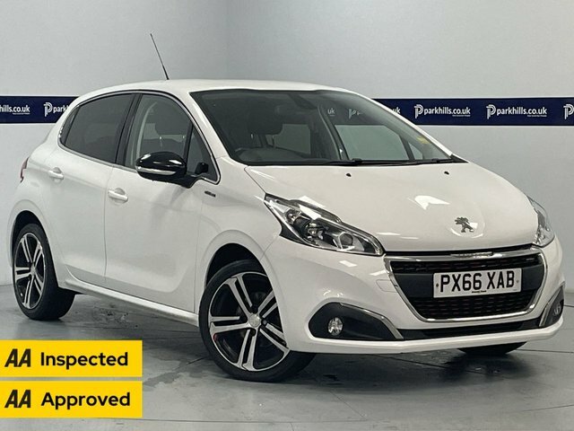 Compare Peugeot 208 1.2 Puretech Ss Gt Line 110 Bhp - Aa Inspected PX66XAB White